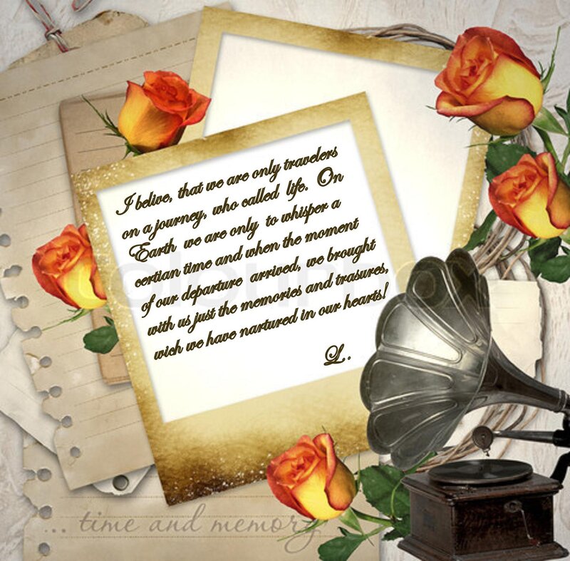 Vintage Photo Collage — Gold, Nostalgic