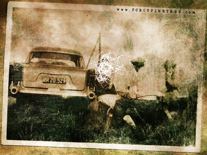 Vintage photo with car and people