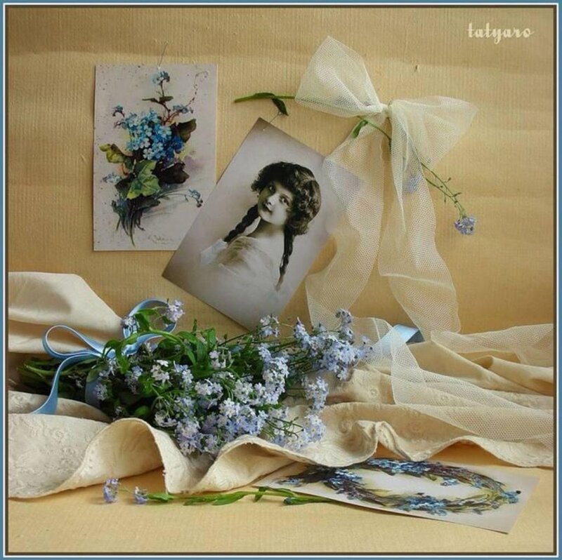 Vintage Photos and Flowers