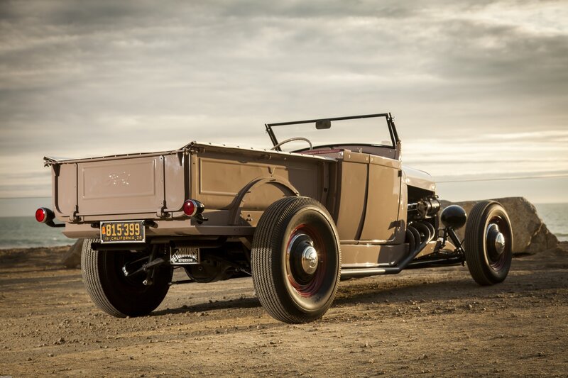 Vintage Pickup Truck — Brown, Dramatic