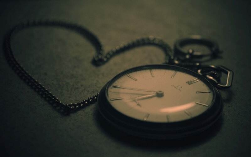 Vintage Pocket Watch — Black