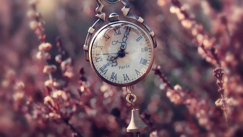 Vintage Pocket Watch — Brown, Serene, Photograph