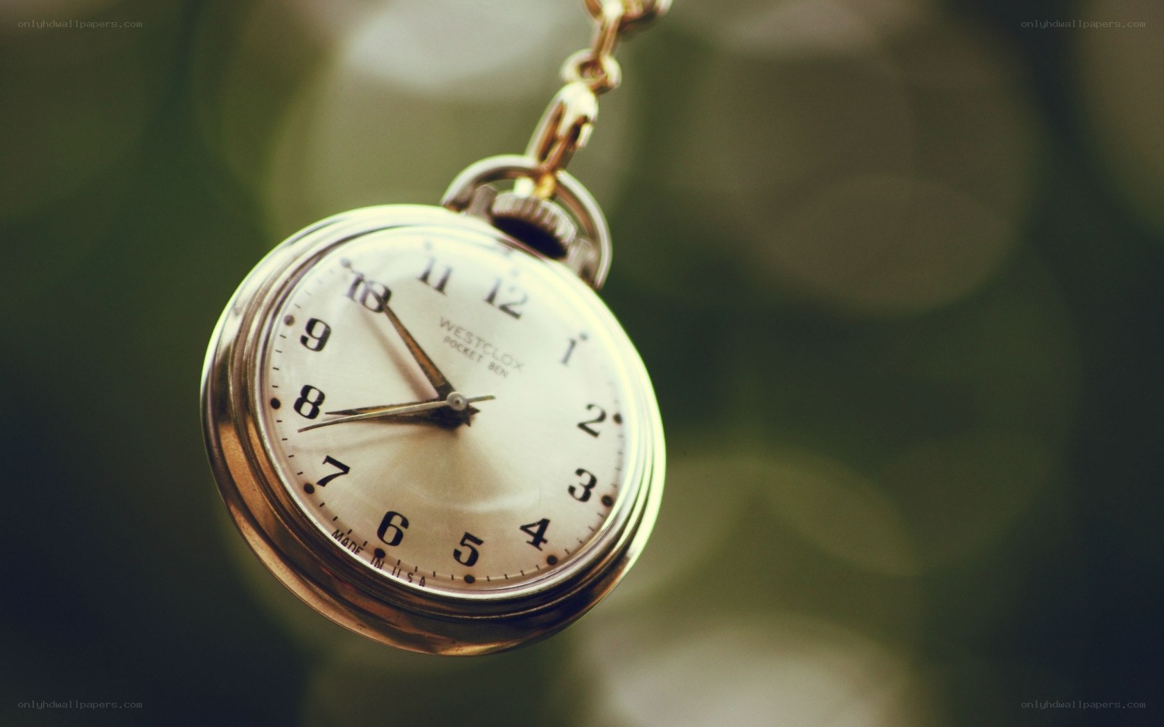 vintage pocket watch hanging