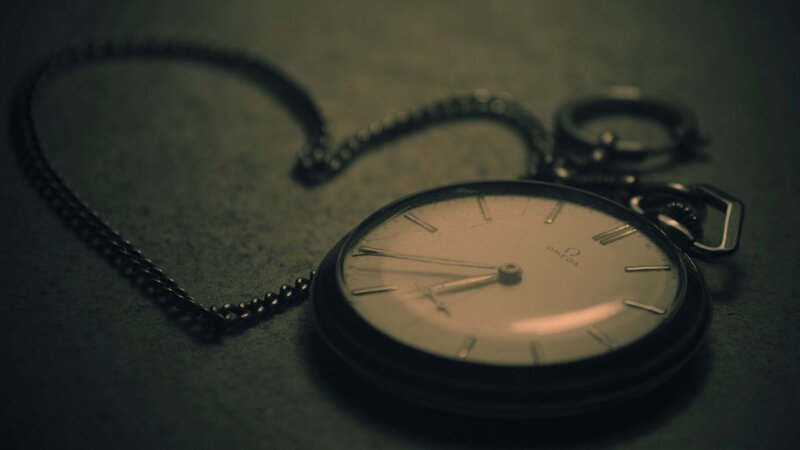 Vintage pocket watch on chain