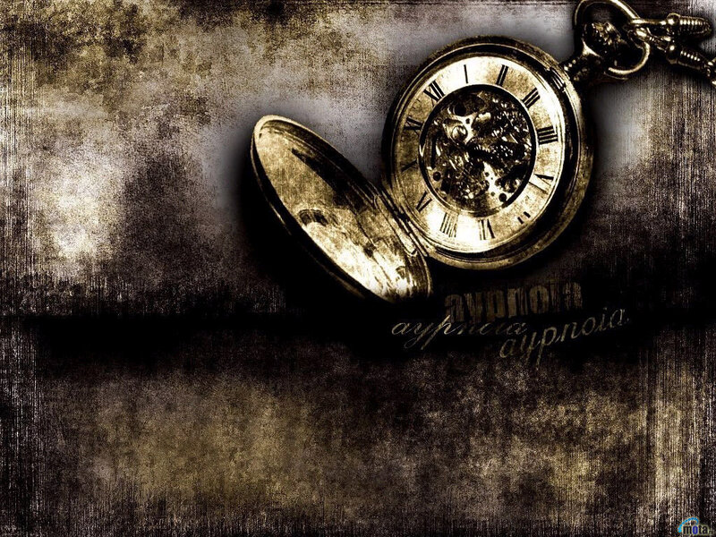 vintage pocket watch on grunge background