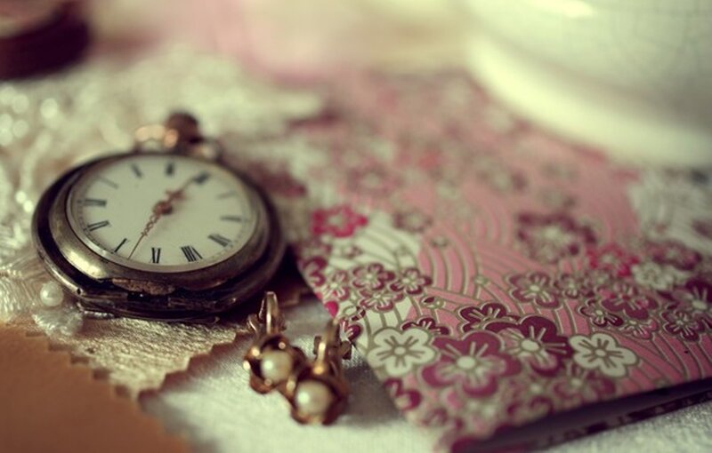 Vintage Pocket Watch — Pink