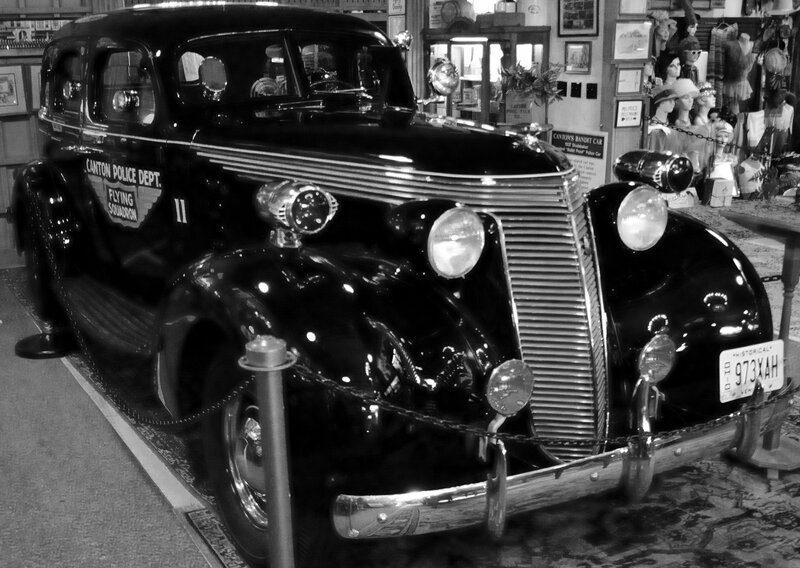 Vintage Police Car — Black, Nostalgic
