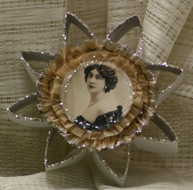 Vintage Portrait Brooch