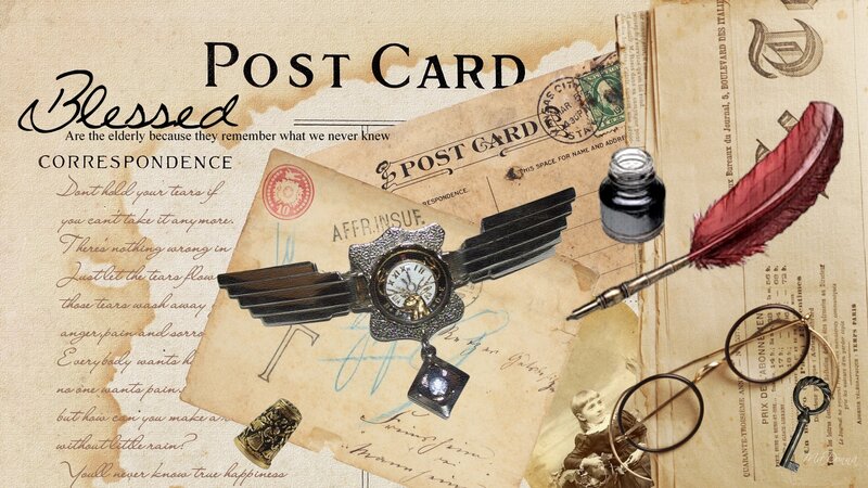 Vintage Postcard Collage