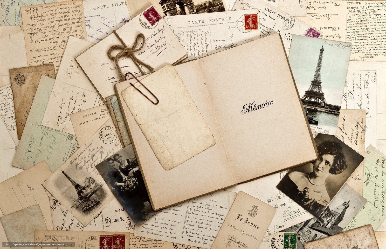 Vintage postcards and memoir