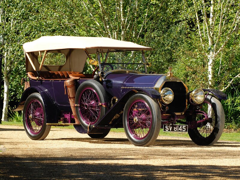 vintage purple car