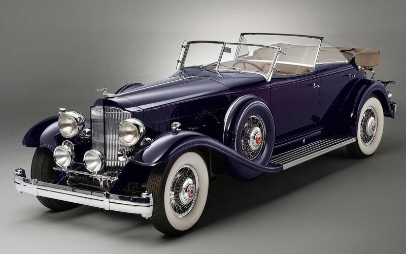 Vintage Purple Convertible