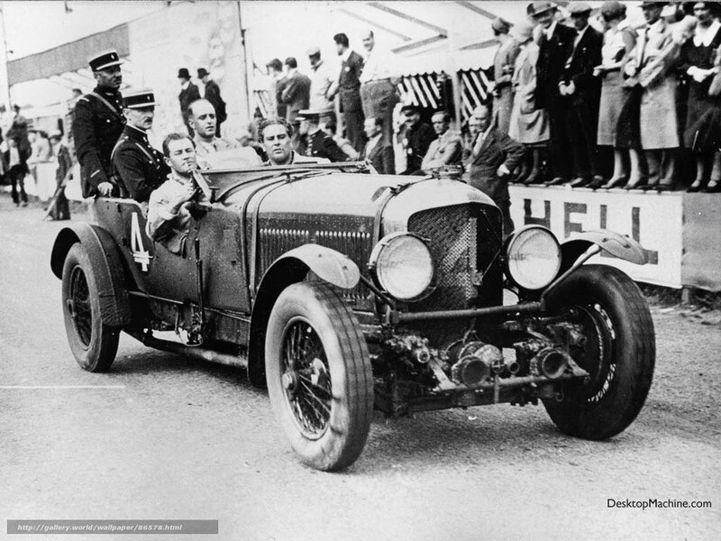 Vintage race car at a motorsport event