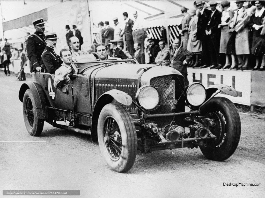 Vintage race car at a motorsport event