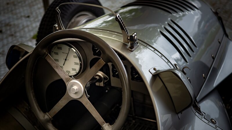 Vintage Race Car Interior