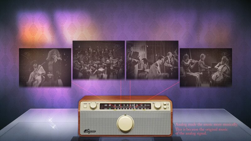 Vintage Radio with Photos
