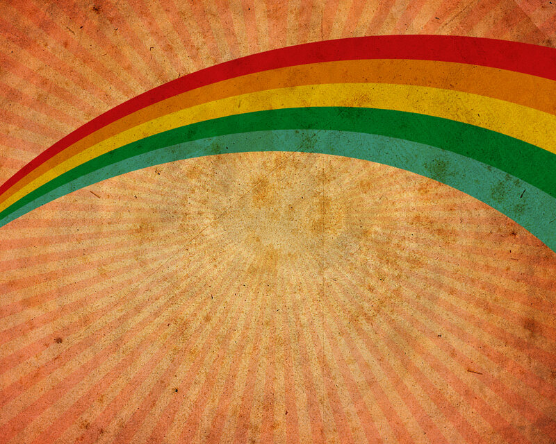vintage rainbow background