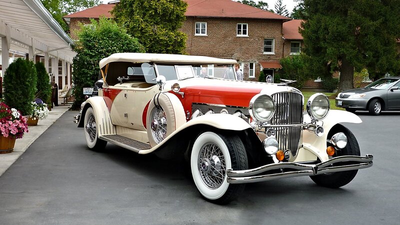 Vintage Red and Cream Car — Calm
