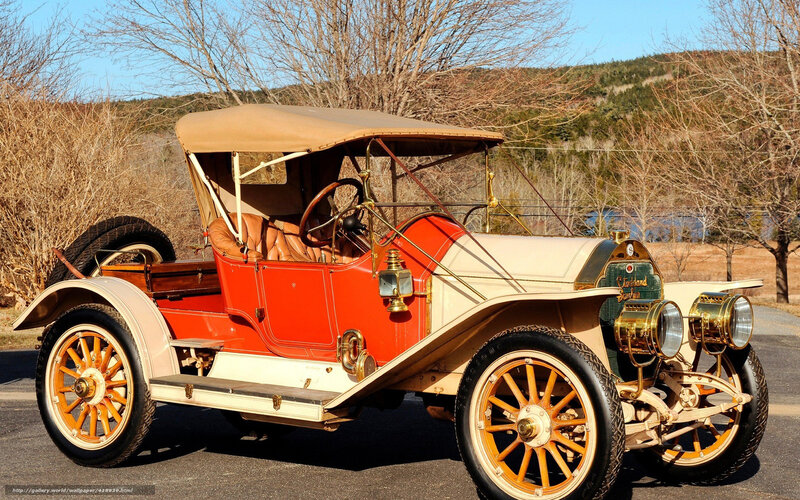 vintage red and cream car