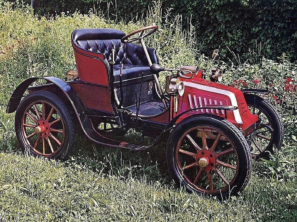 vintage red automobile