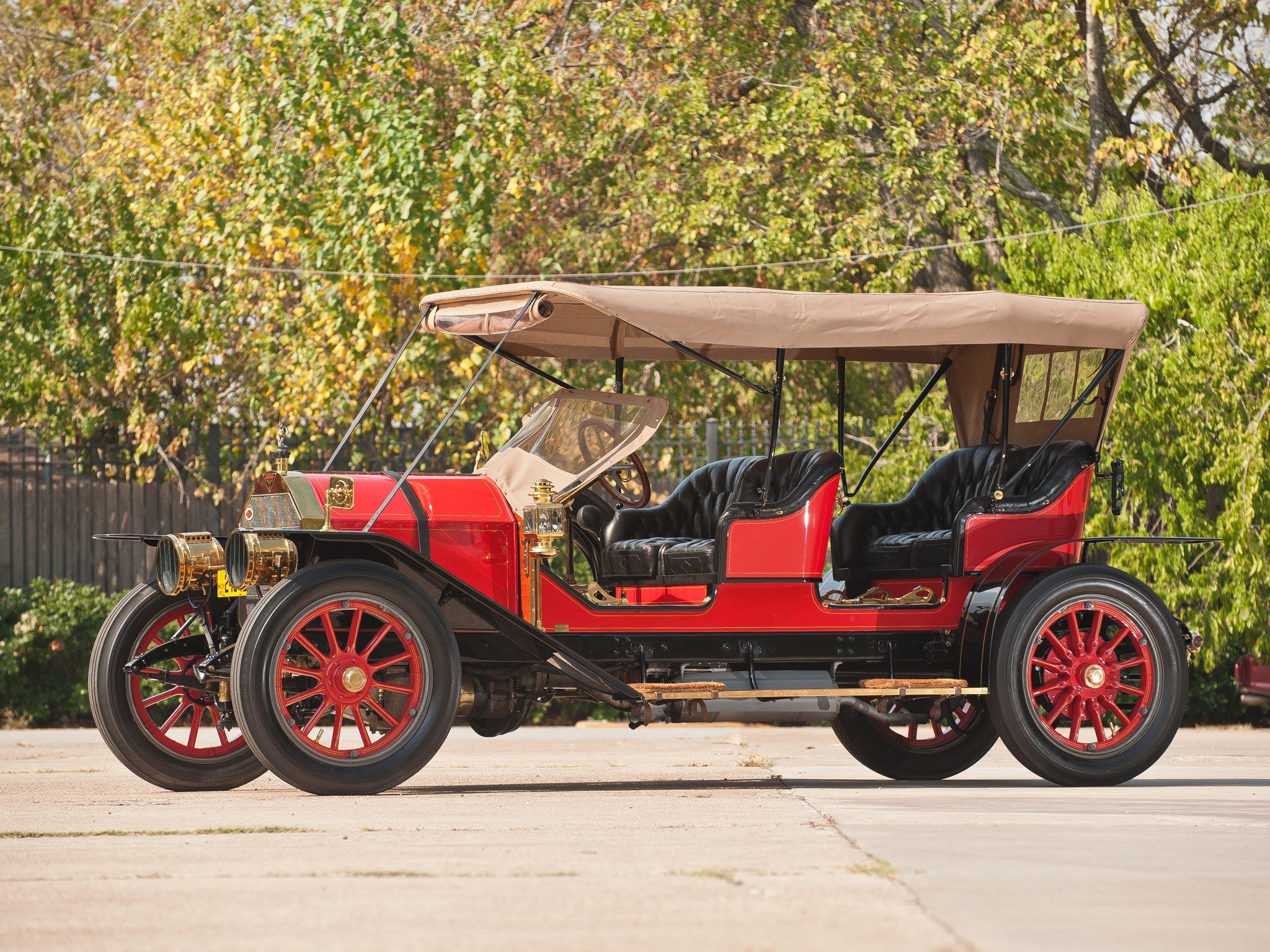 Vintage red automobile