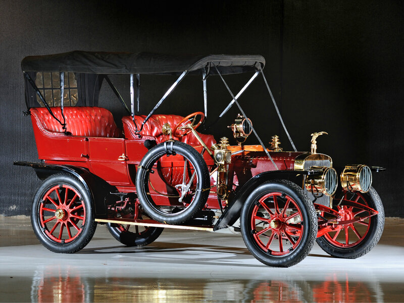 Vintage Red Automobile — Dramatic