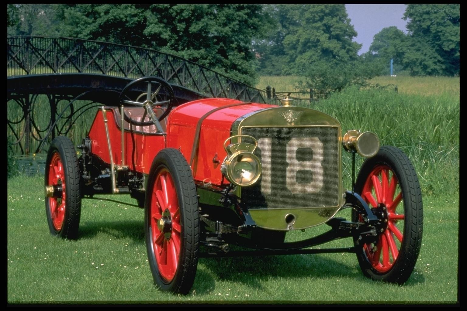 Vintage red race car
