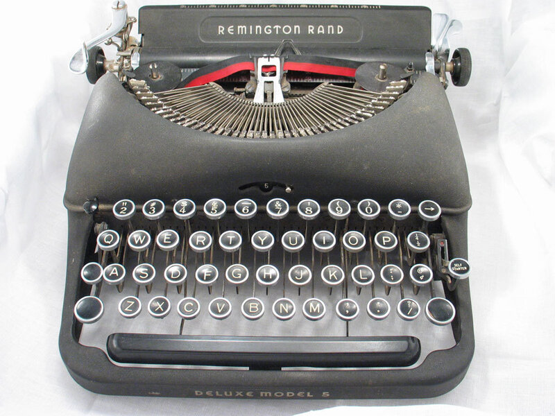 Vintage Remington Rand typewriter