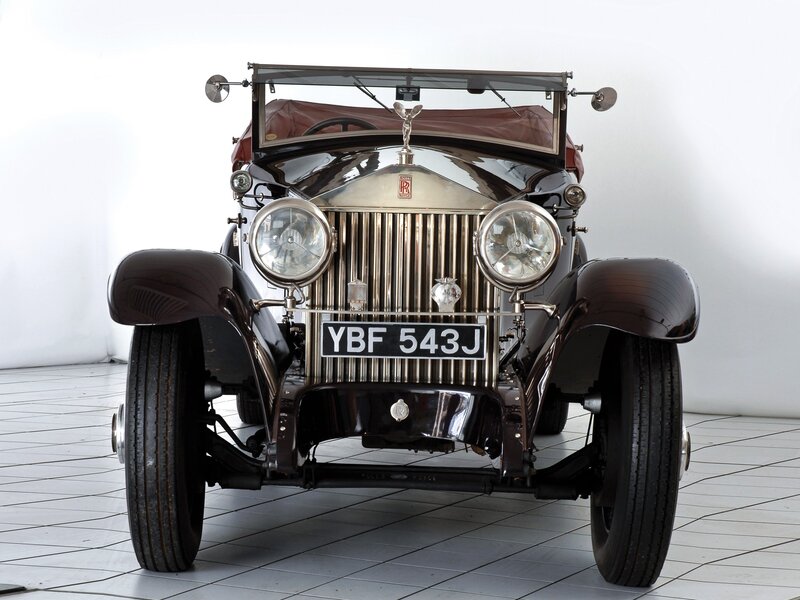 Vintage Rolls-Royce Car — Black, Formal, Photograph