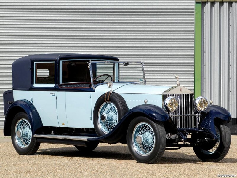 Vintage Rolls-Royce Car — Blue