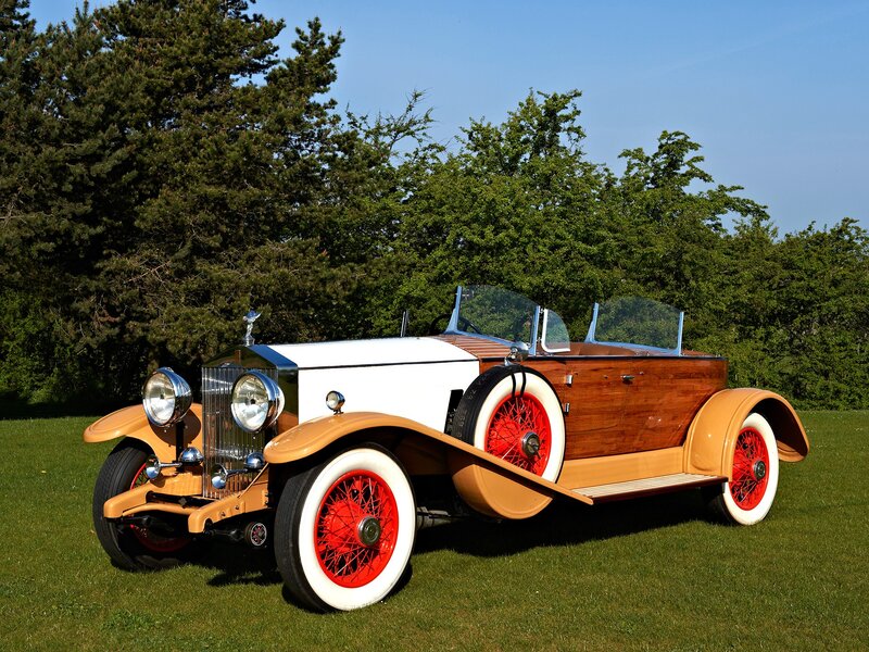 Vintage Rolls-Royce Car — White