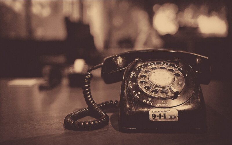 vintage rotary telephone