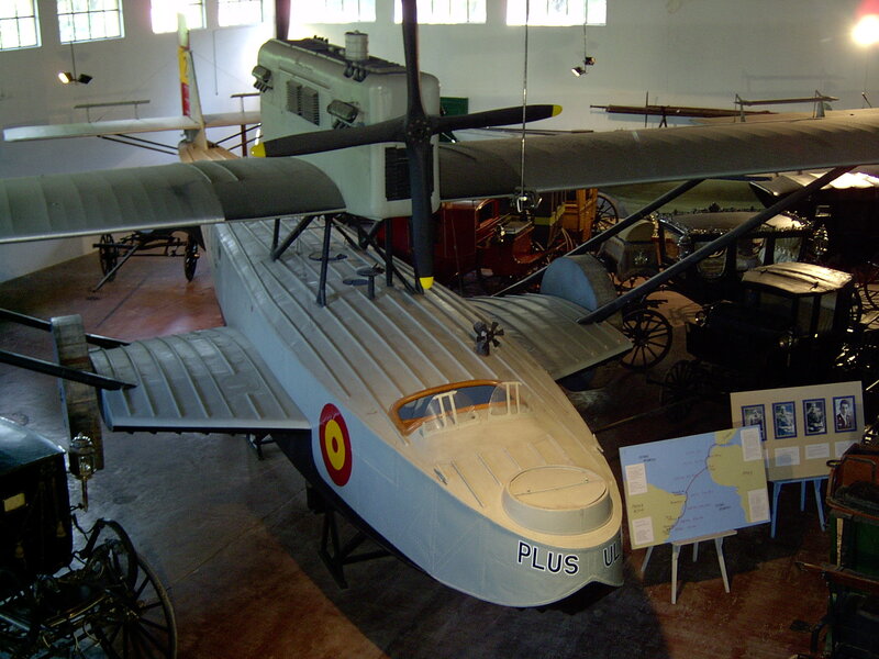 Vintage seaplane in museum