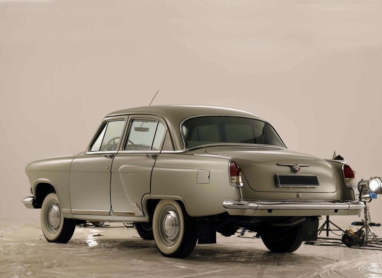 vintage sedan rear view