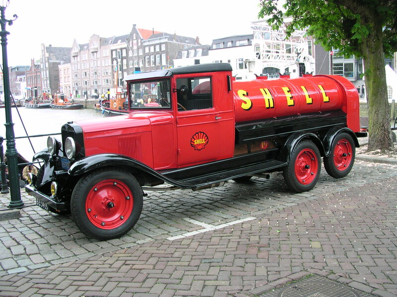 Vintage Shell fuel truck