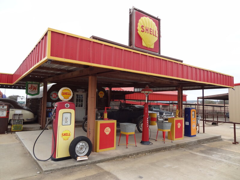 Vintage Shell Gas Station