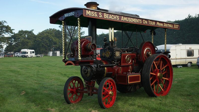 Vintage Steam Traction Engine