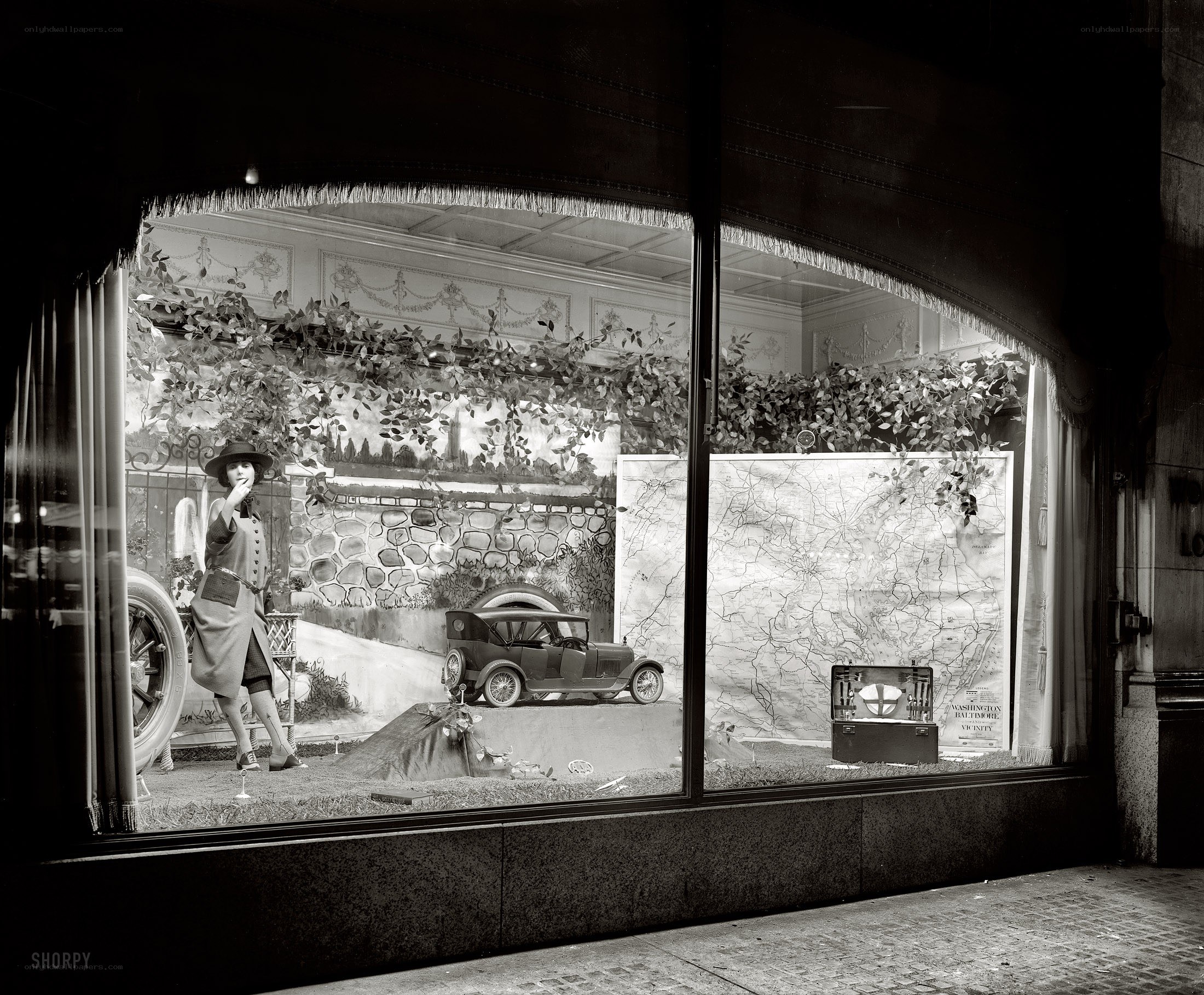 Vintage store window display