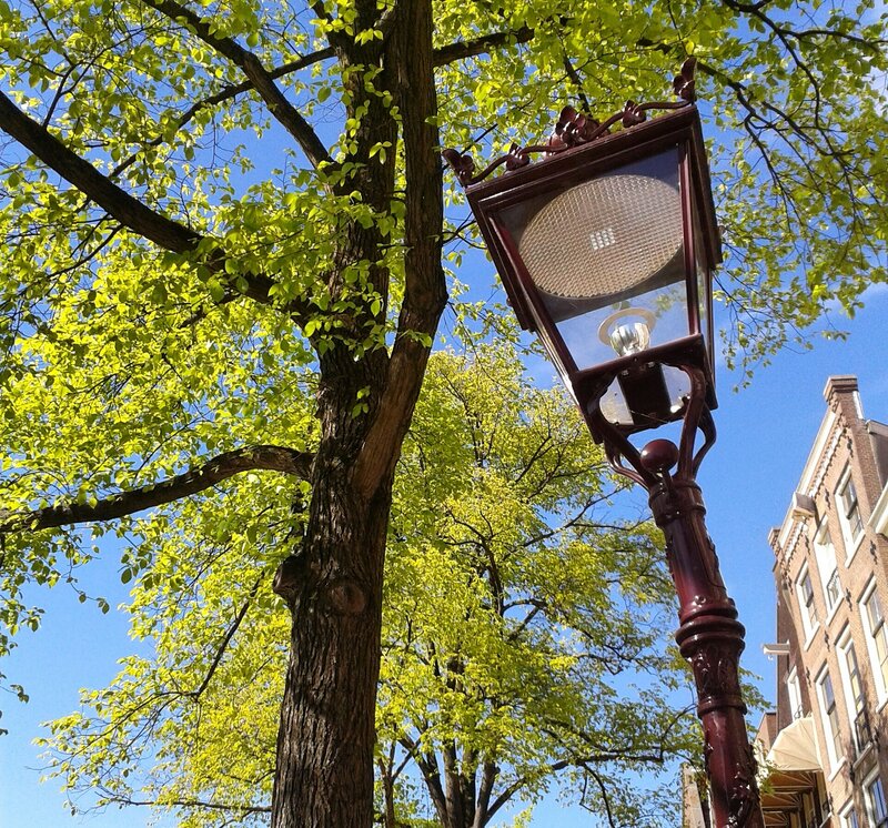Vintage Street Lamp — Green