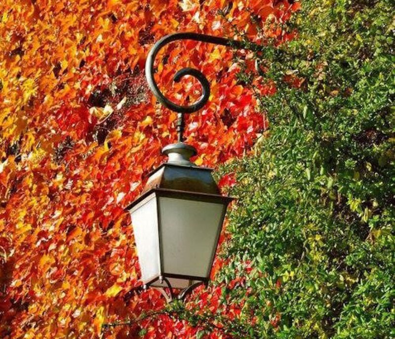 Vintage Street Lamp — Red