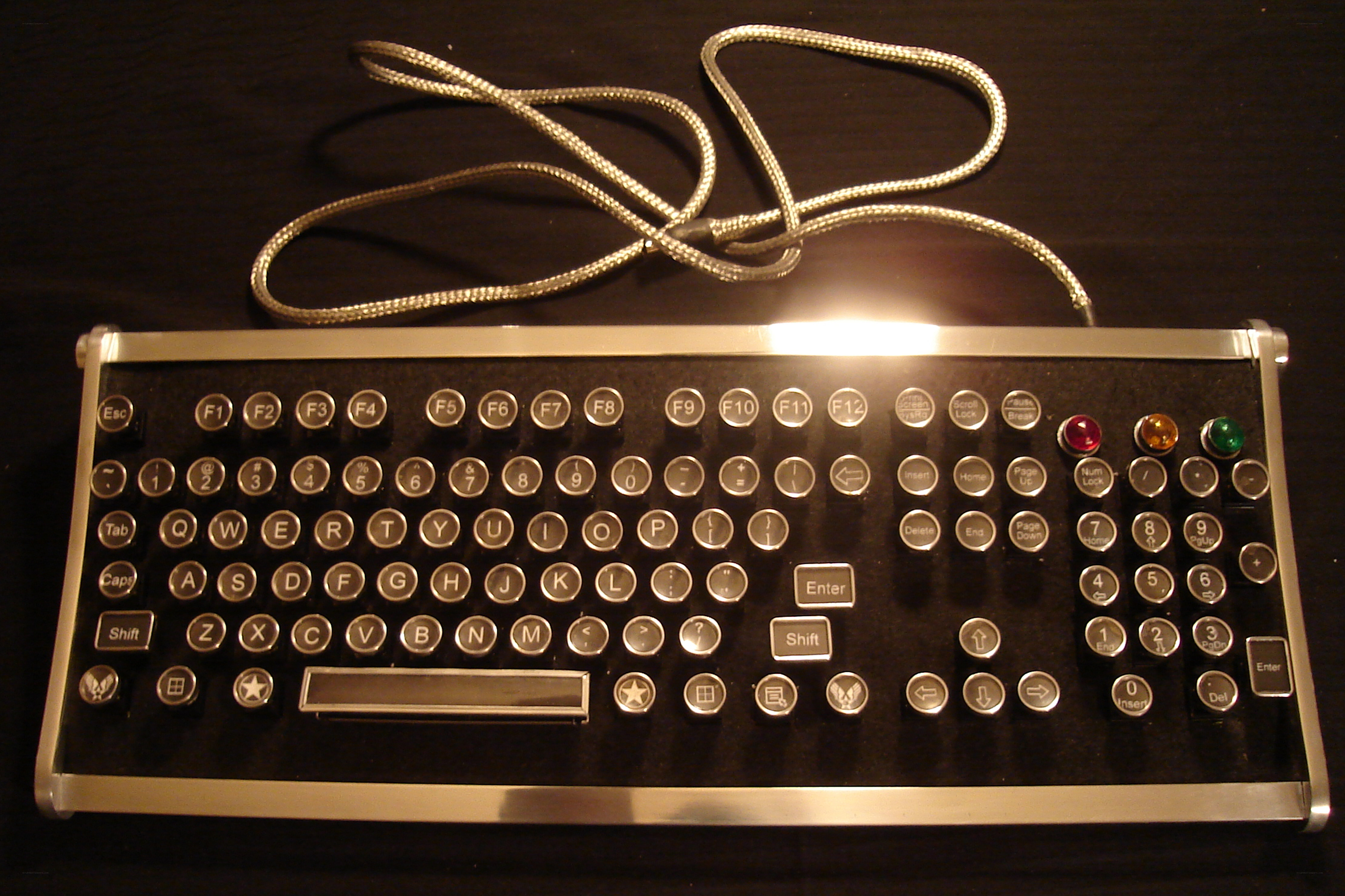 vintage-style mechanical keyboard