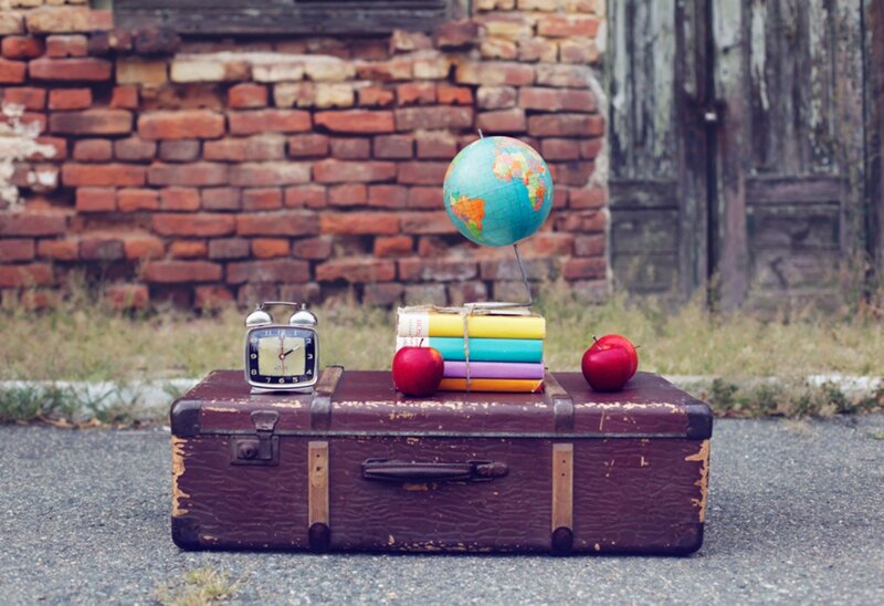 Vintage Suitcase with Objects