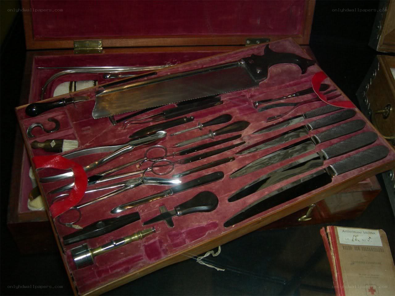 vintage surgical instrument set