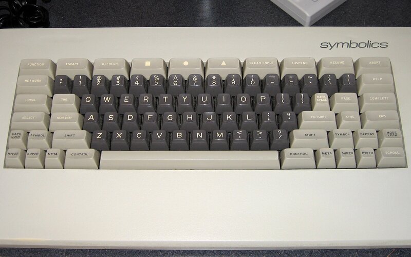 Vintage Symbolics keyboard