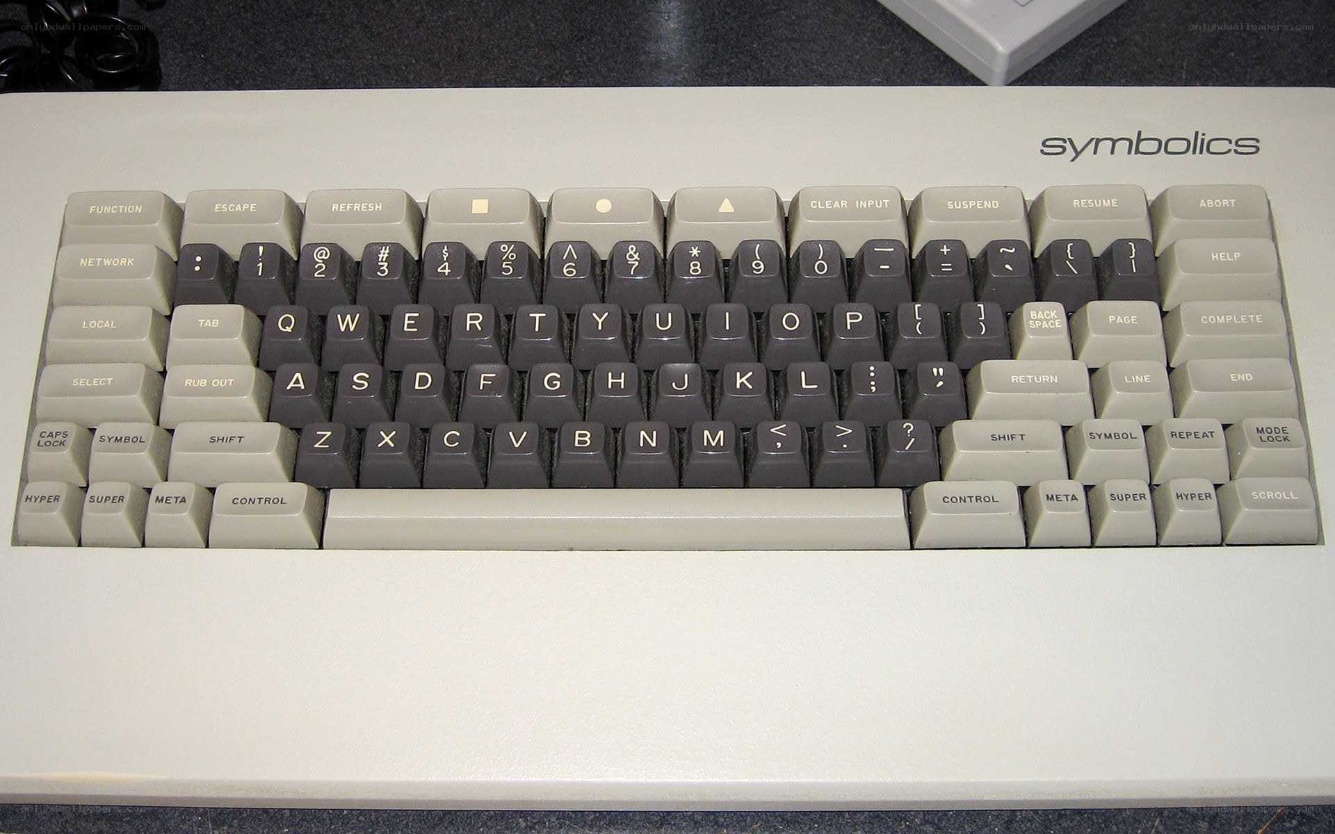 Vintage Symbolics keyboard