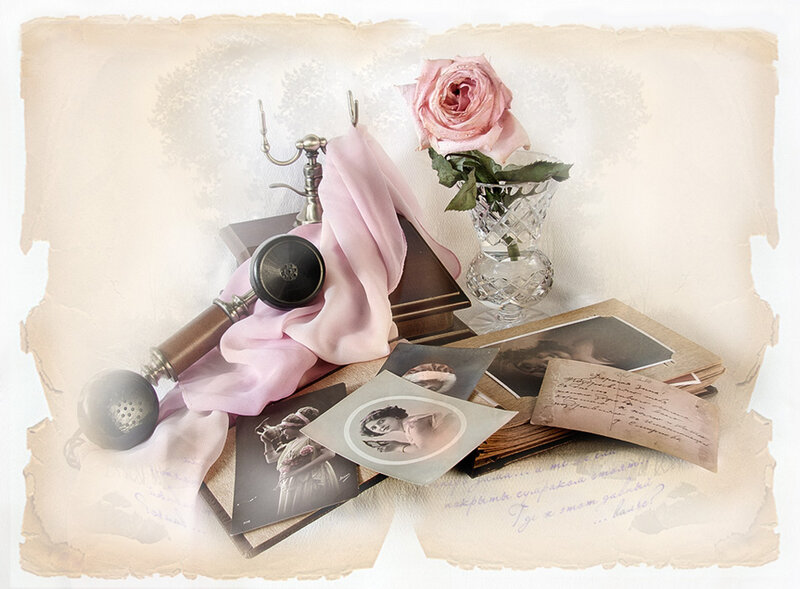 Vintage Telephone and Photos