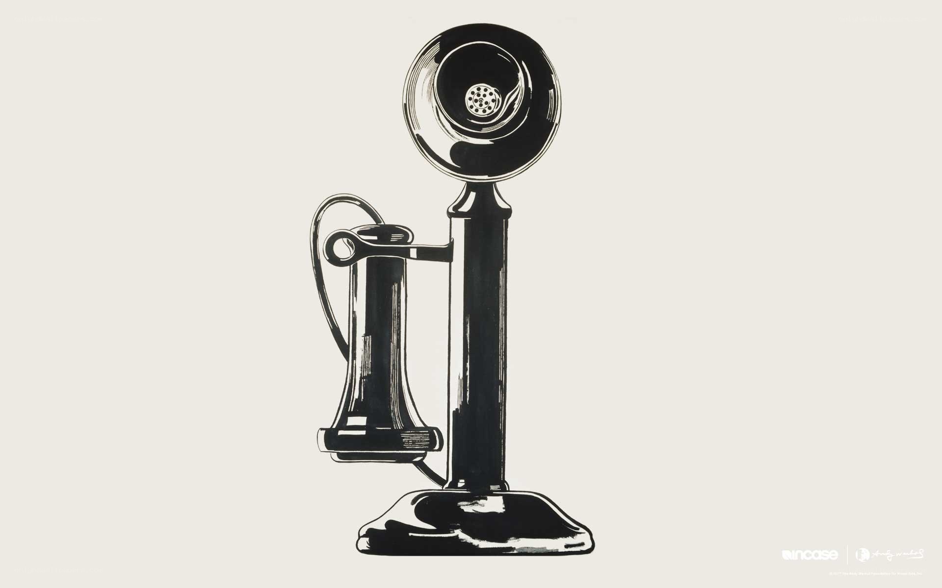 vintage telephone illustration