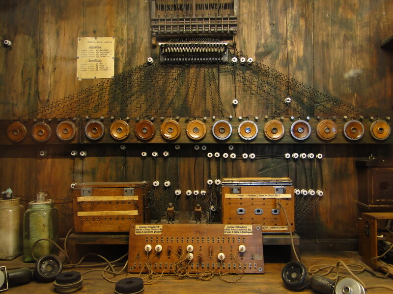 vintage telephone switchboard