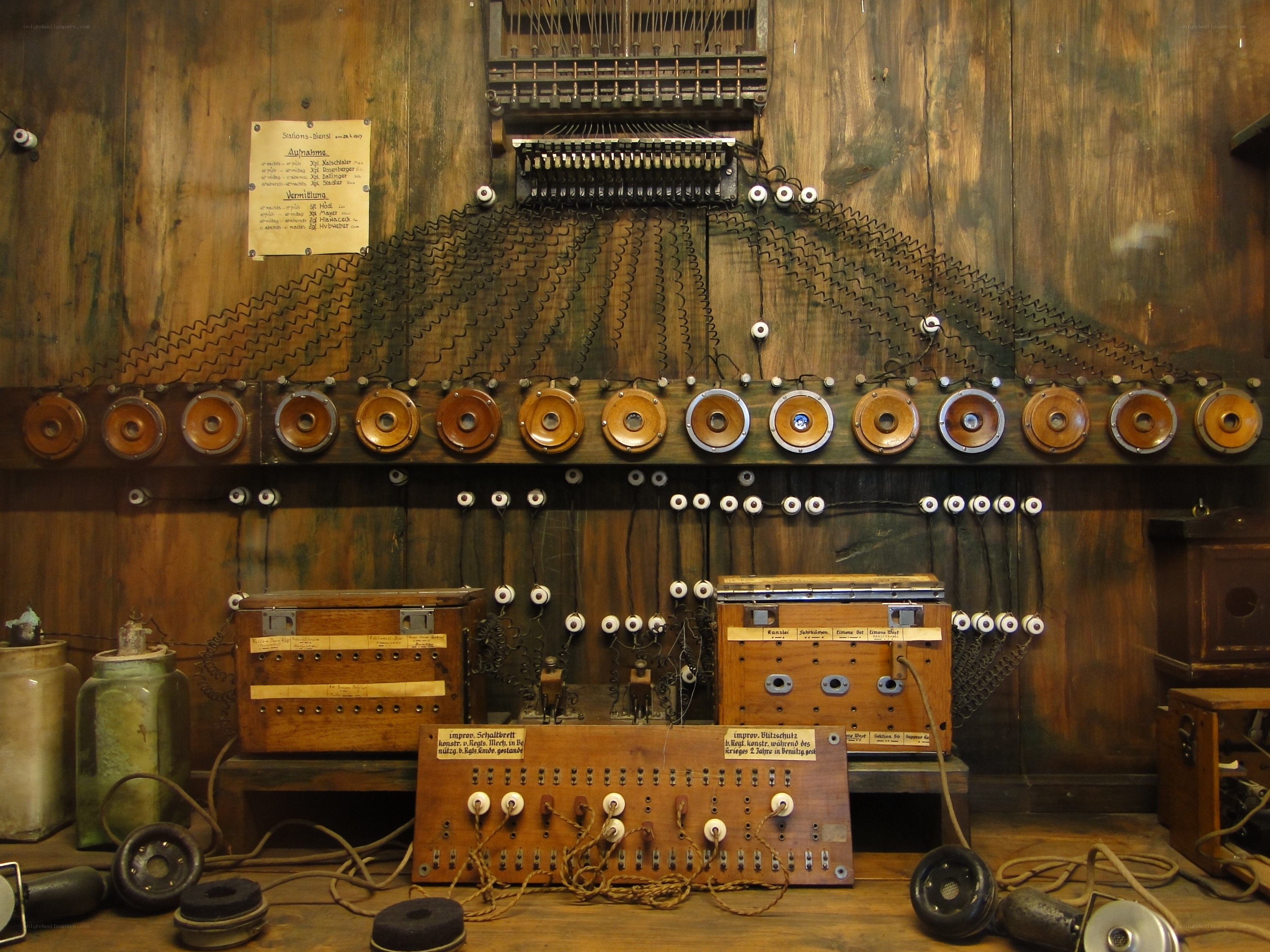 vintage telephone switchboard