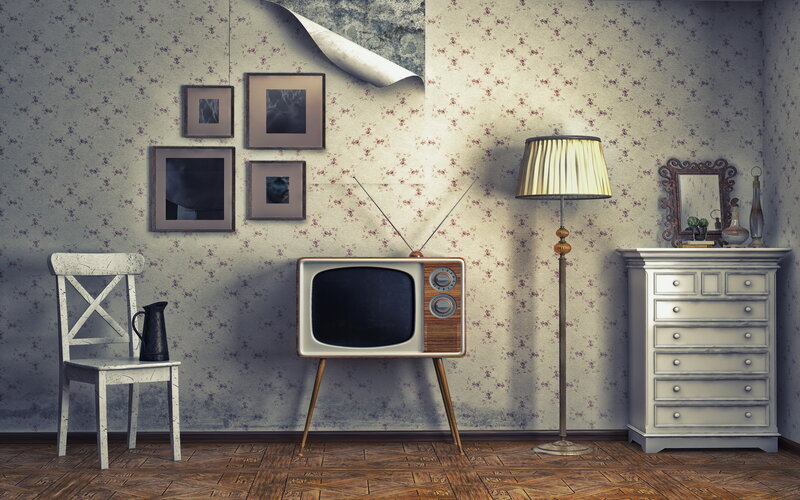 Vintage Television Room